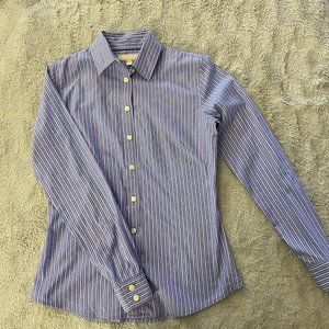 Banana Republic Pin Striped Long Sleeve Button Down Shirt
